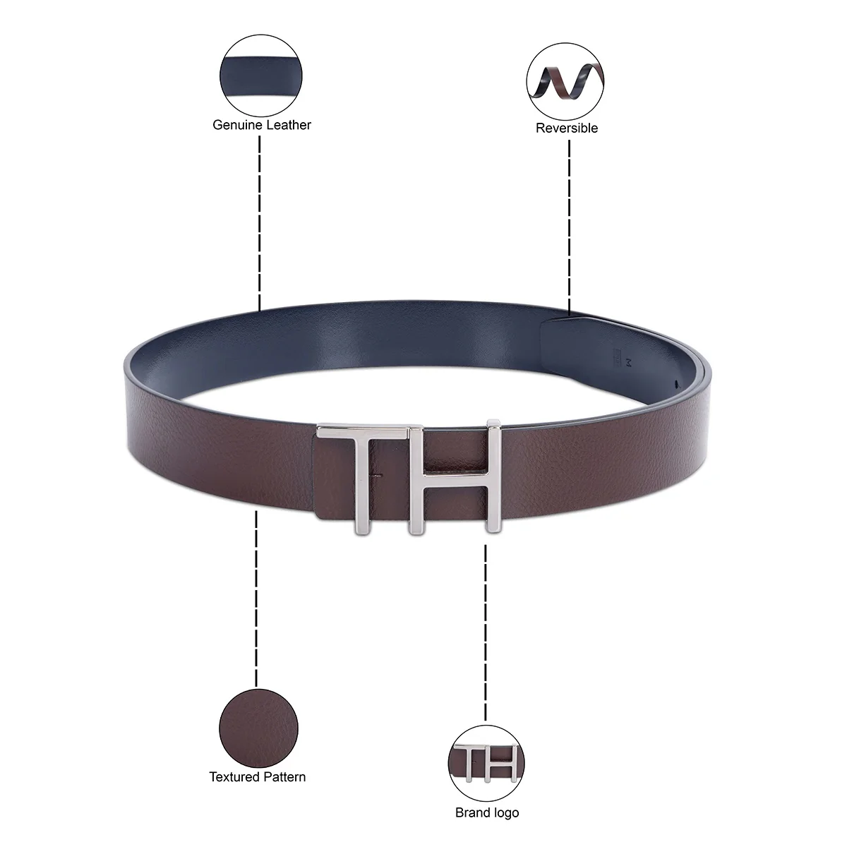 Tommy Hilfiger Tuscola Reversible Belt - Image 4