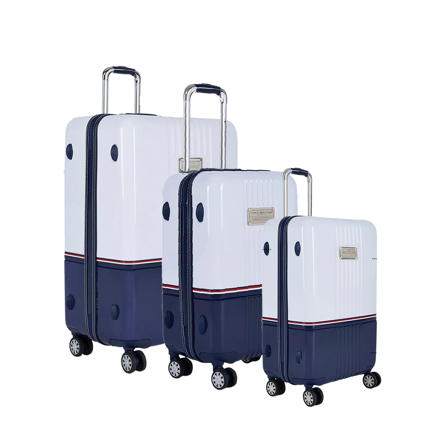 Tommy Hilfiger Twins Pro Hard Luggage Set of 3 ( Cabin + Mid  + Cargo)