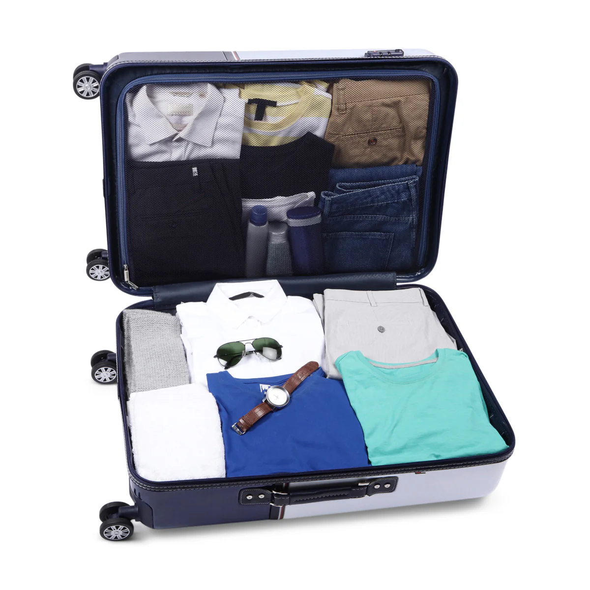 Tommy Hilfiger Twins Pro Hard Luggage Set of 3 ( Cabin + Mid  + Cargo) - Image 7
