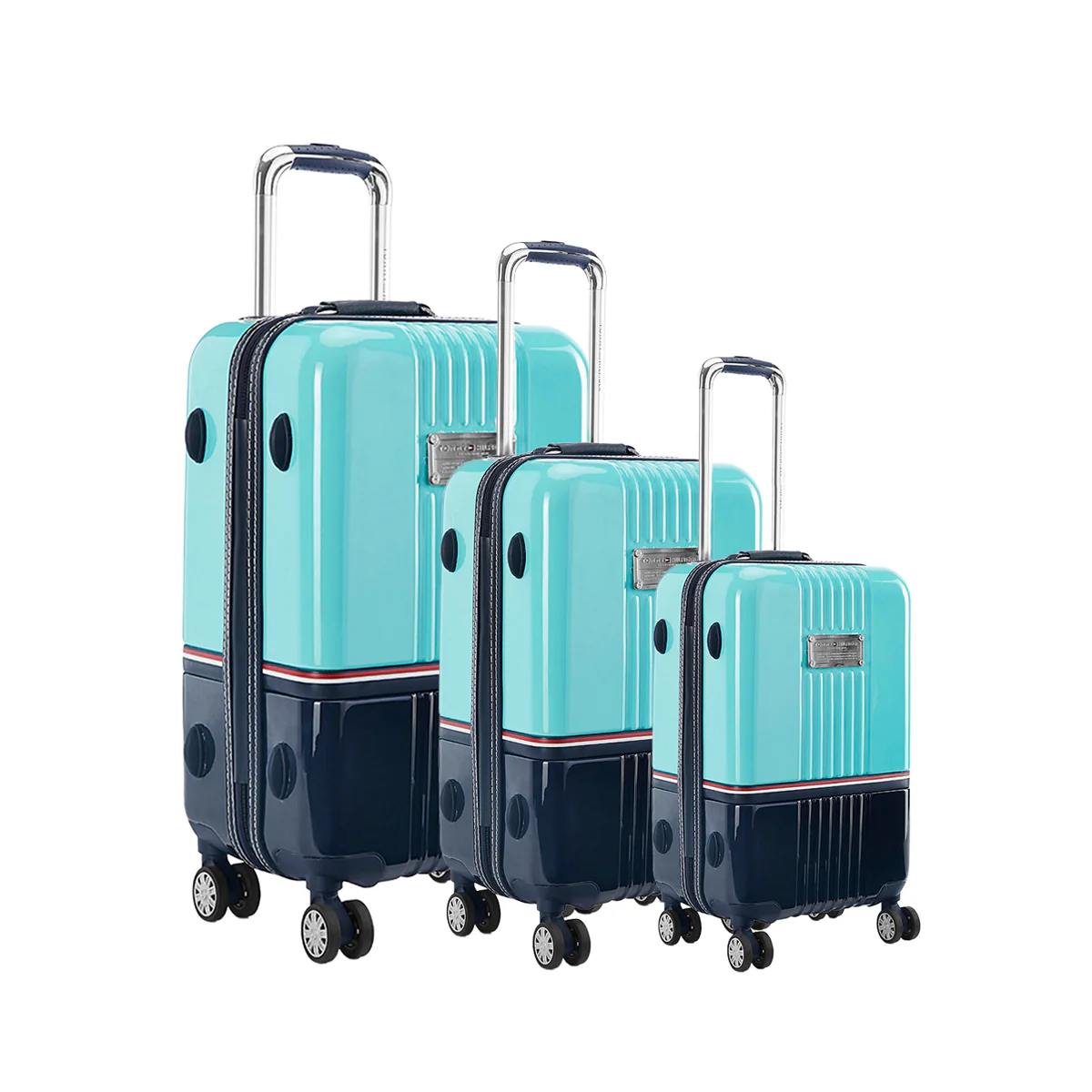 Tommy Hilfiger Twins Pro Hard Luggage Set of 3 ( Cabin + Mid  + Cargo)
