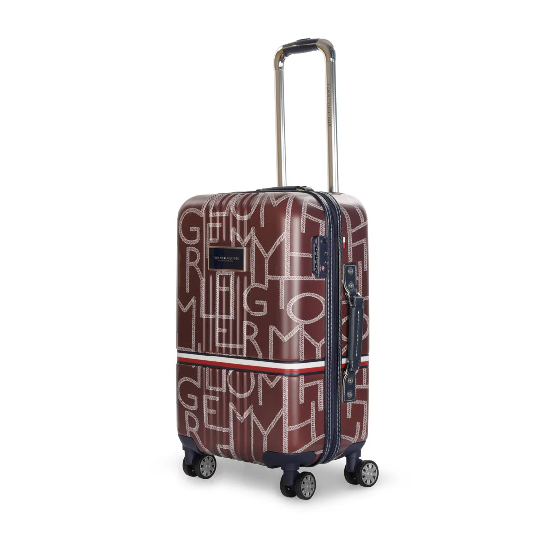 Tommy Hilfiger Twister Unisex Hard Luggage Set of 2 Brown (Mid + Cargo) - Image 4
