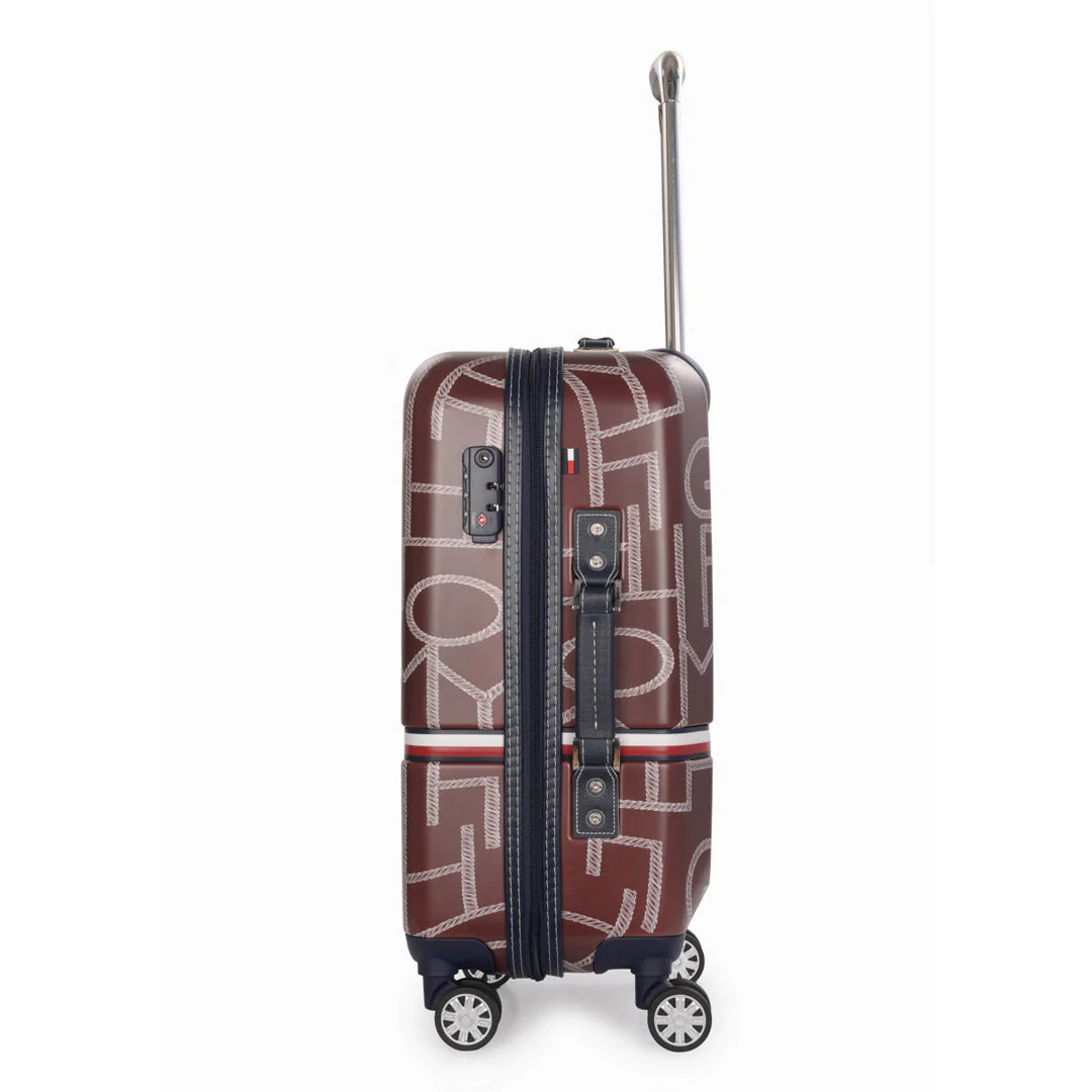Tommy Hilfiger Twister Unisex Hard Luggage Set of 2 Brown (Mid + Cargo) - Image 7