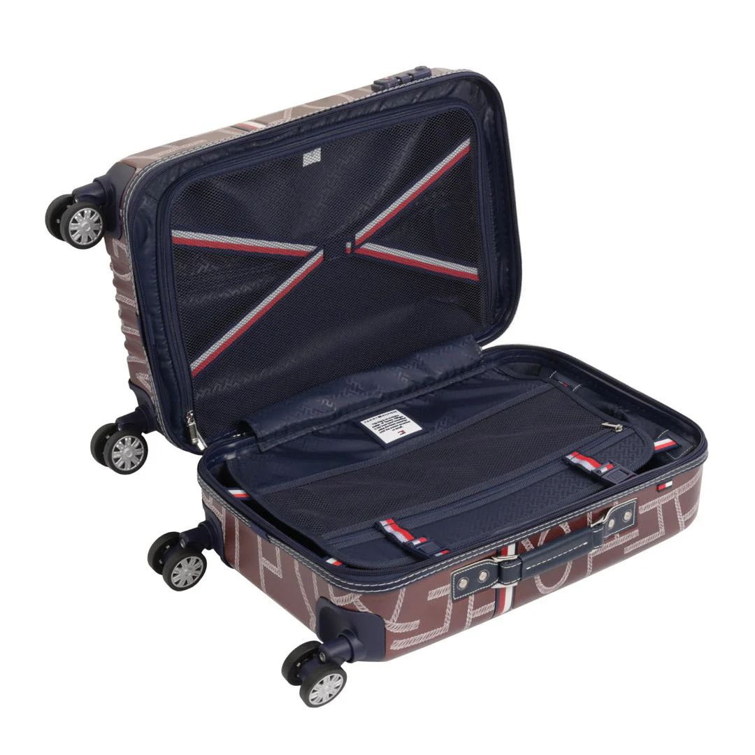Tommy Hilfiger Twister Unisex Hard Luggage Set of 2 Brown (Mid + Cargo) - Image 8