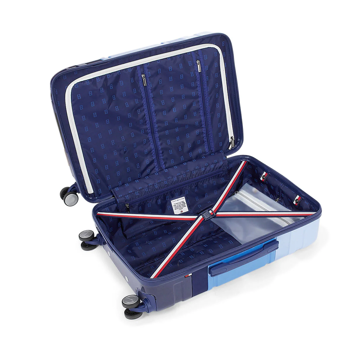 Tommy Hilfiger Unisex Triton Plus Hard Luggage Set of 2 Blue (Mid & Cargo) - Image 8