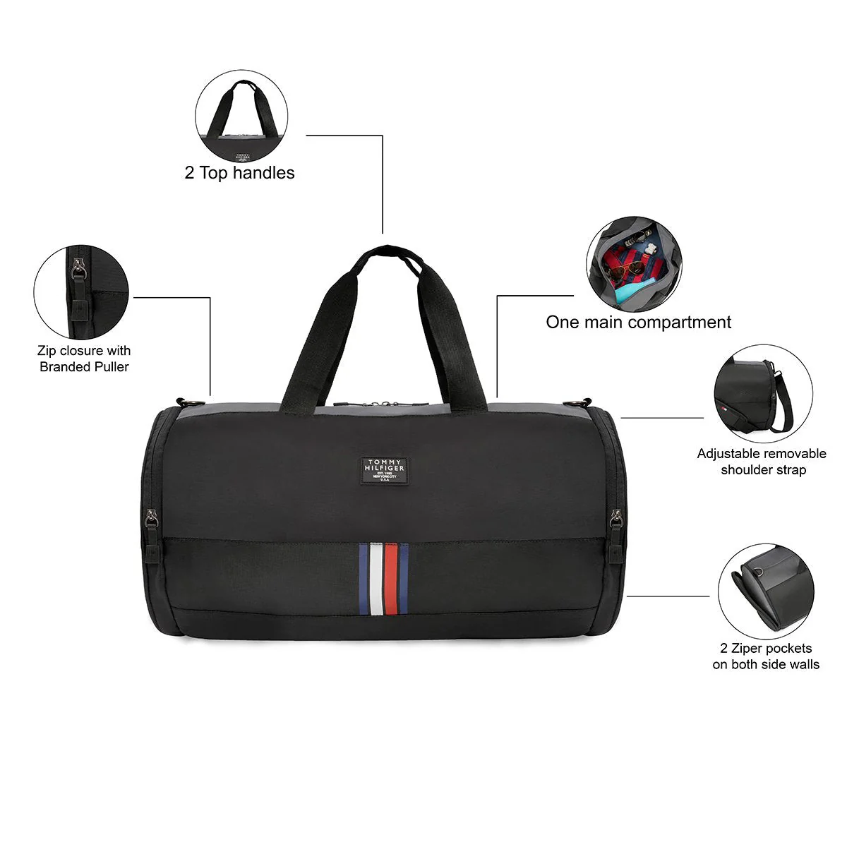 Tommy Hilfiger Ural Gym Bag - Image 4
