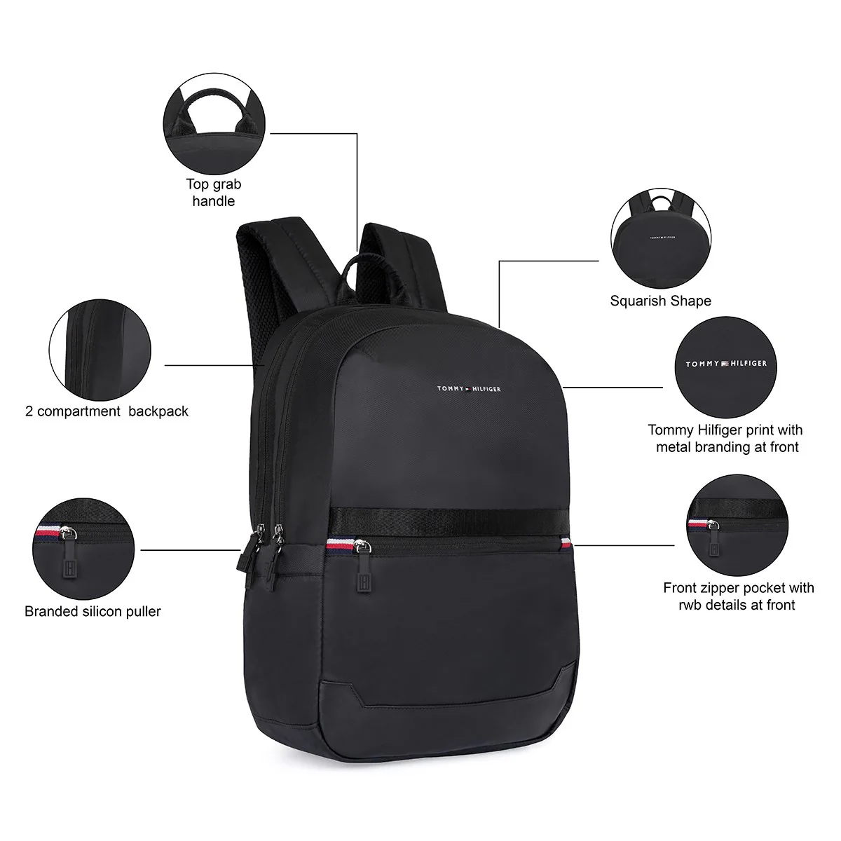 Tommy Hilfiger Urbana Laptop Backpack - Image 3