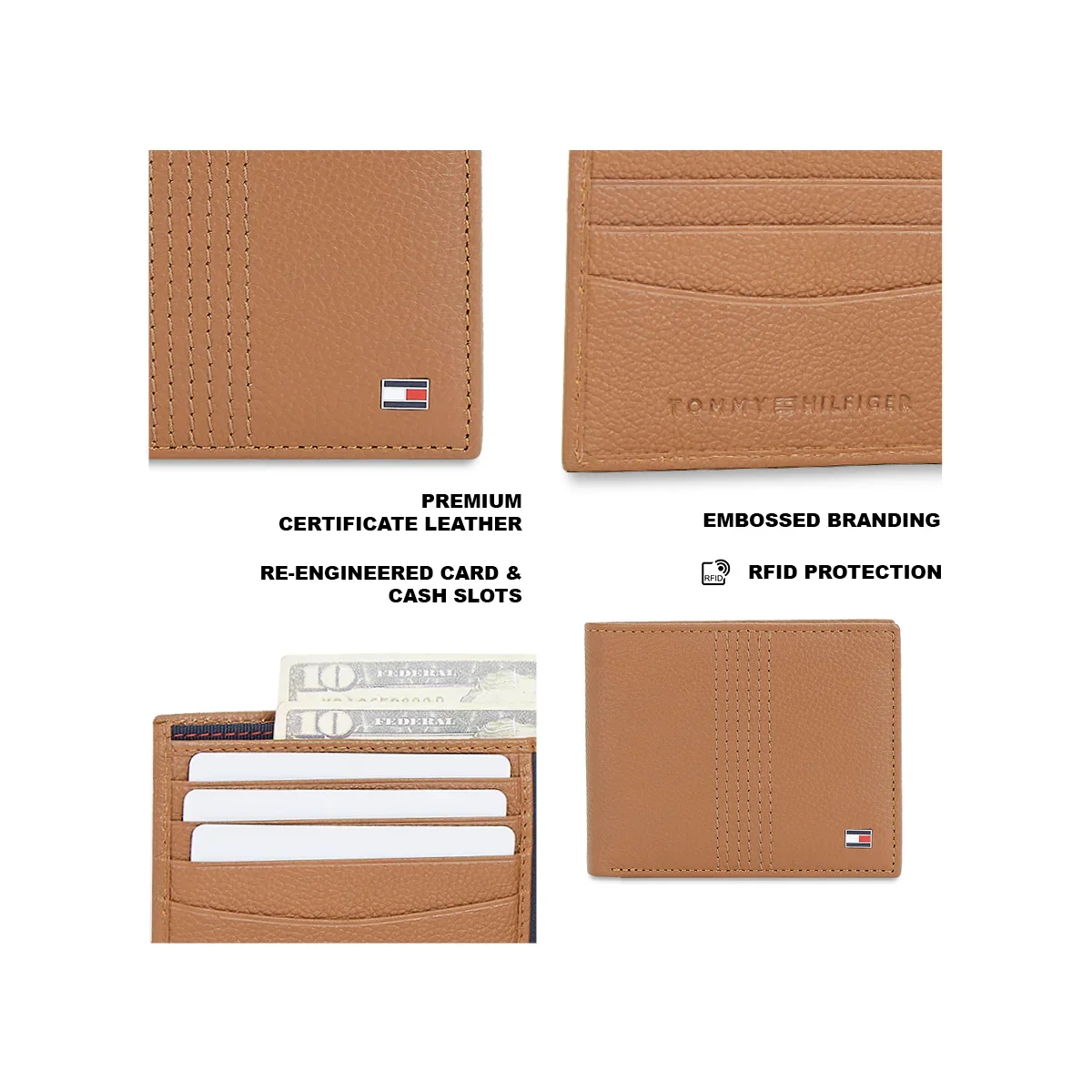 Tommy Hilfiger Varenna Men's Leather Global Coin Wallet - Image 4