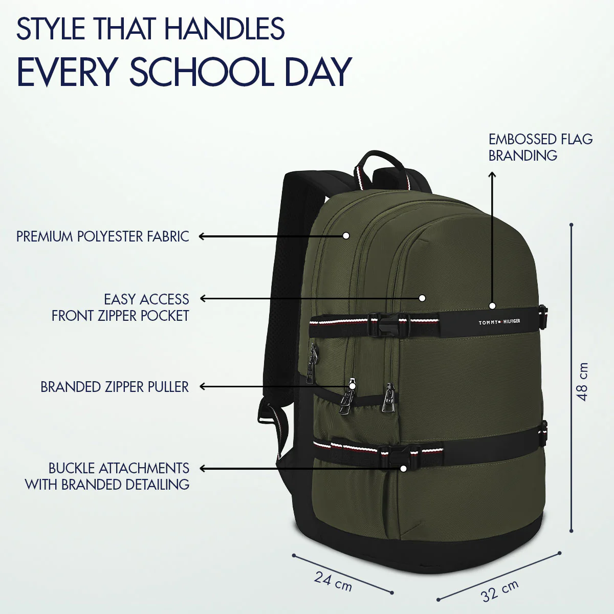 Tommy Hilfiger Vega Non Laptop Backpack - Image 5