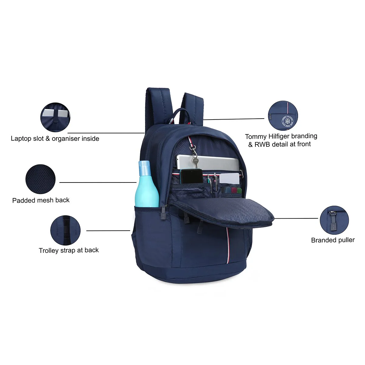 Tommy Hilfiger Viktor Laptop Backpack - Image 4