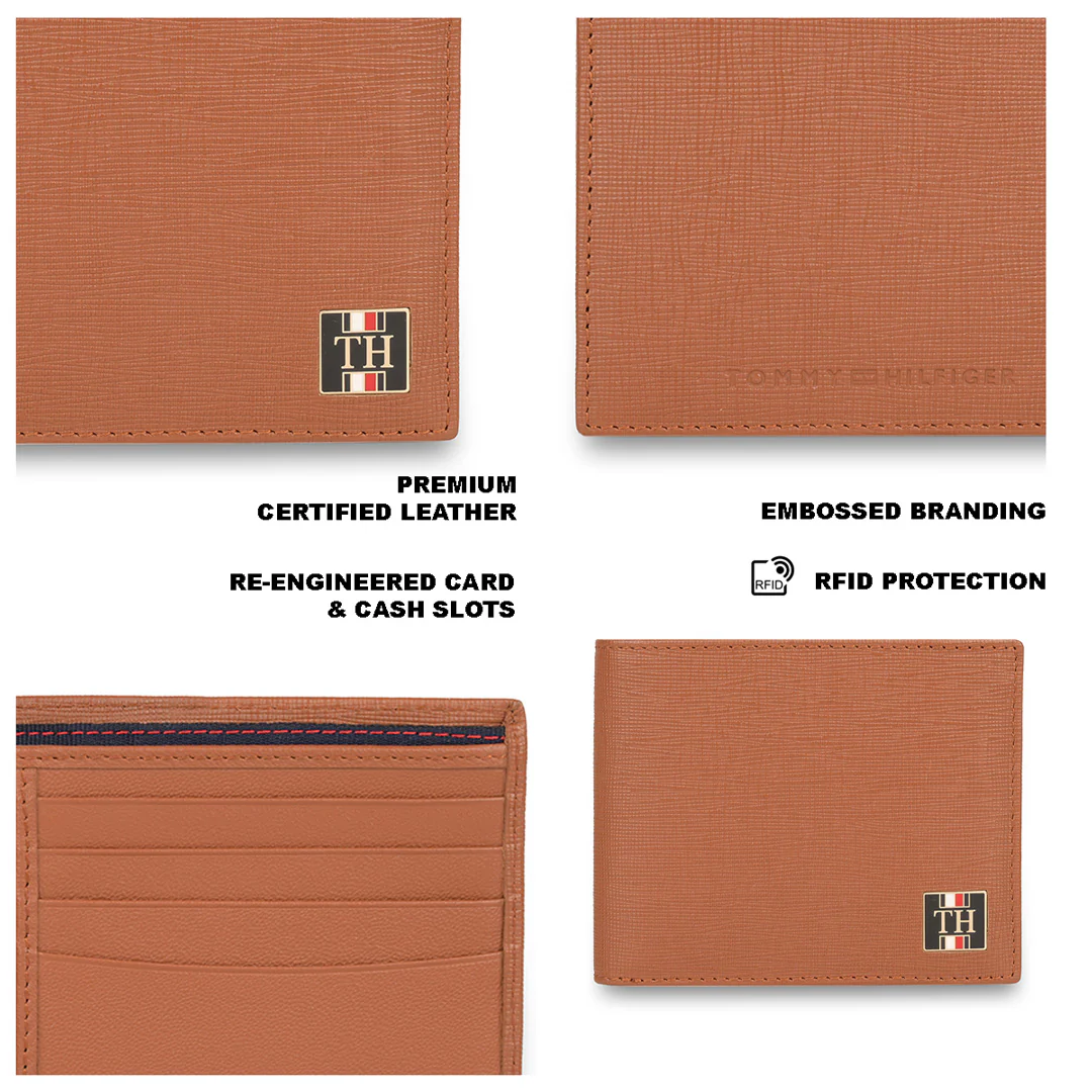 Tommy Hilfiger Vincen Men's Leather Passcase Wallet - Image 4