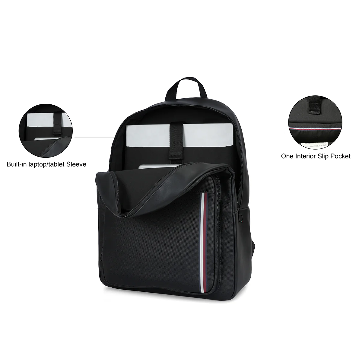 Tommy Hilfiger Premium Leather Line Wigan Backpack - Image 6
