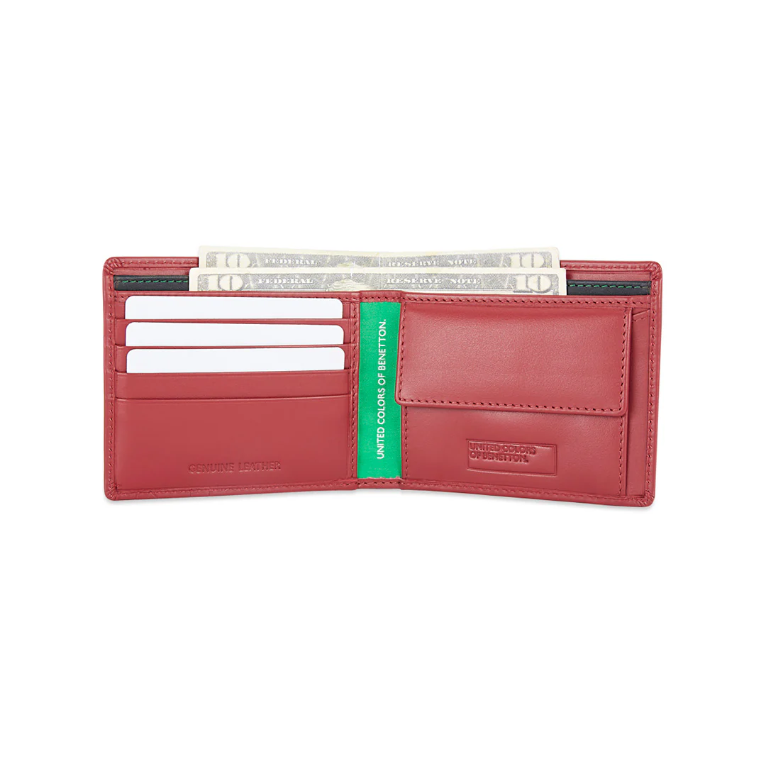 United Colors of Benetton Anzio Men's Leather Global Coin Wallet - Image 13