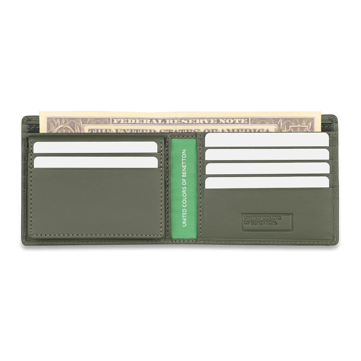 United Colors of Benetton Anzio Men's Leather Passcase Wallet - Image 8