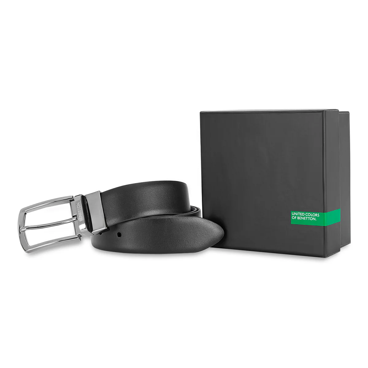 United Colors of Benetton Prescott Men's Leather Reversible Belt - Image 9