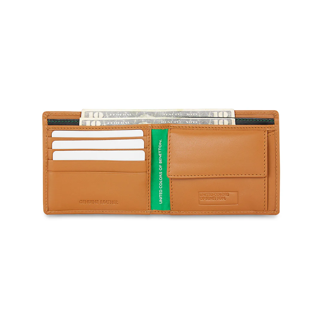 United Colors of Benetton Brenon Men's Leather Global Coin Wallet - Image 13