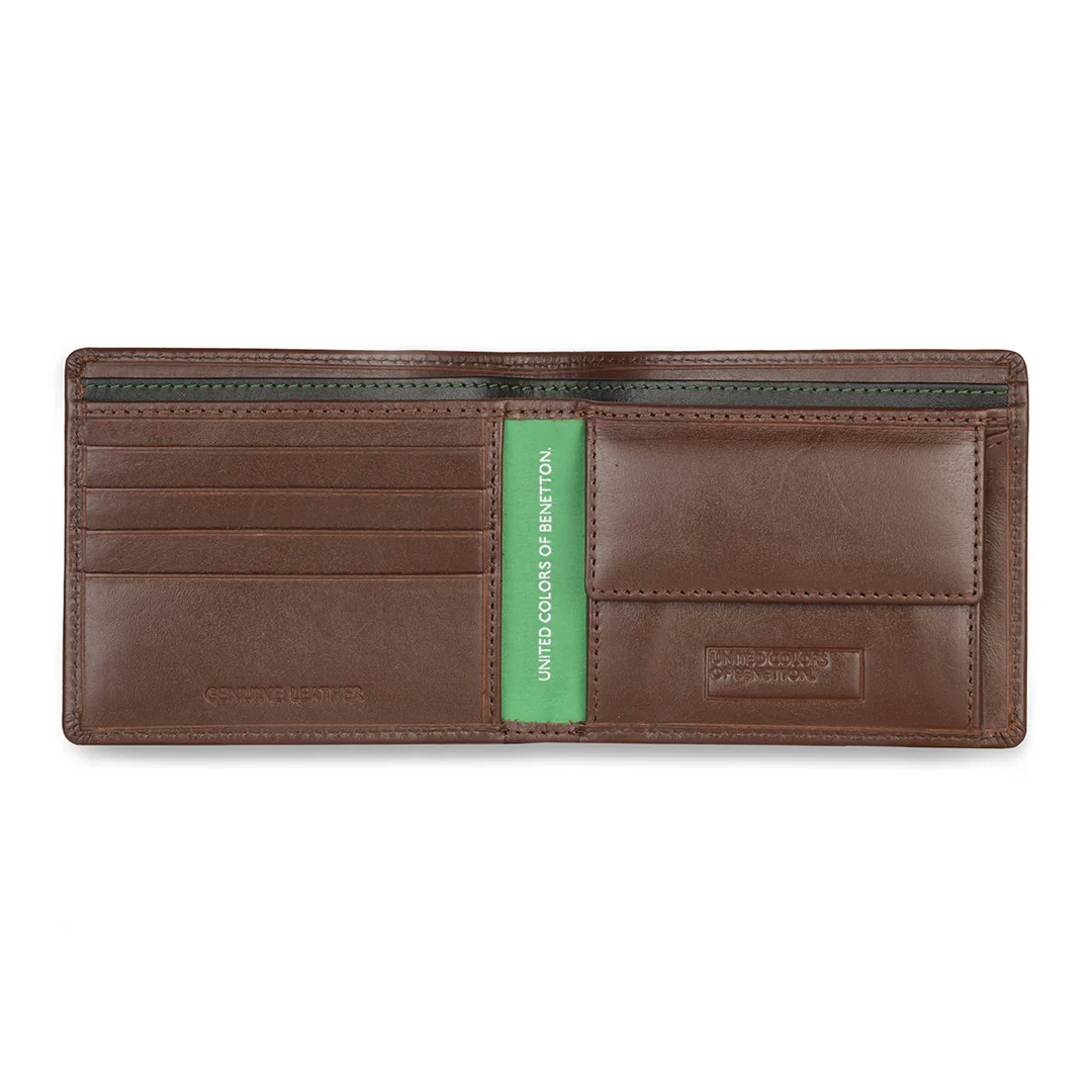 United Colors of Benetton Brenon Men's Leather Global Coin Wallet - Image 8