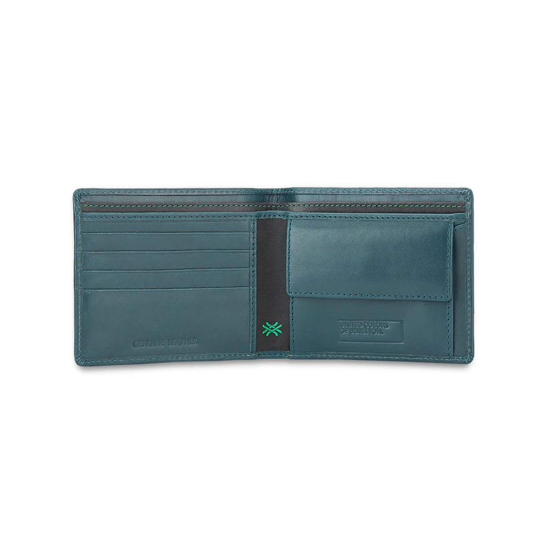 United Colors of Benetton Bron Men's Leather Global Coin Wallet - Image 8