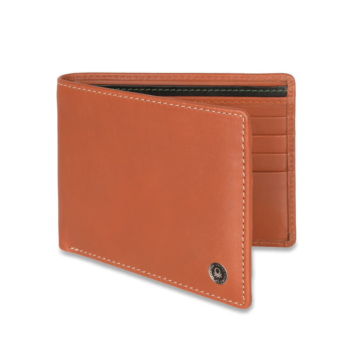 United Colors of Benetton Bron Men's Leather Passcase Wallet - Image 2