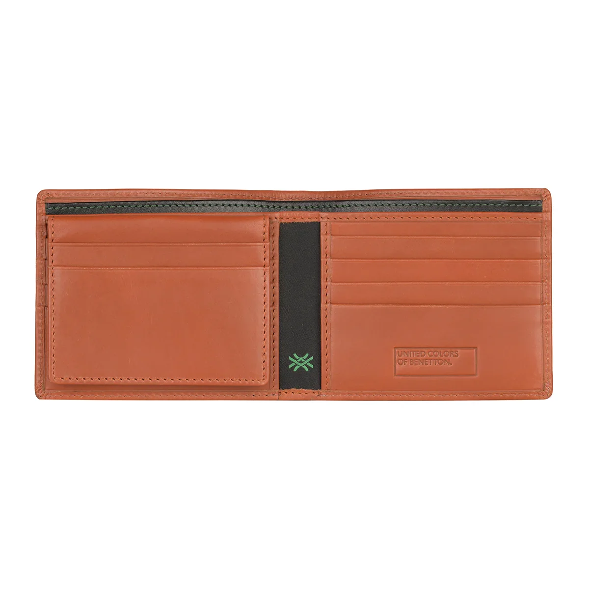 United Colors of Benetton Bron Men's Leather Passcase Wallet - Image 5