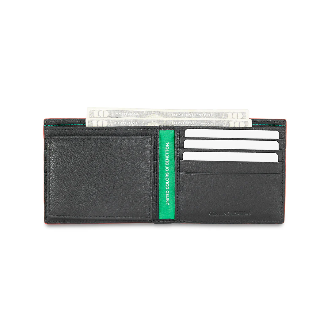 United Colors of Benetton Caspian Men's Leather Passcase Wallet - Image 5