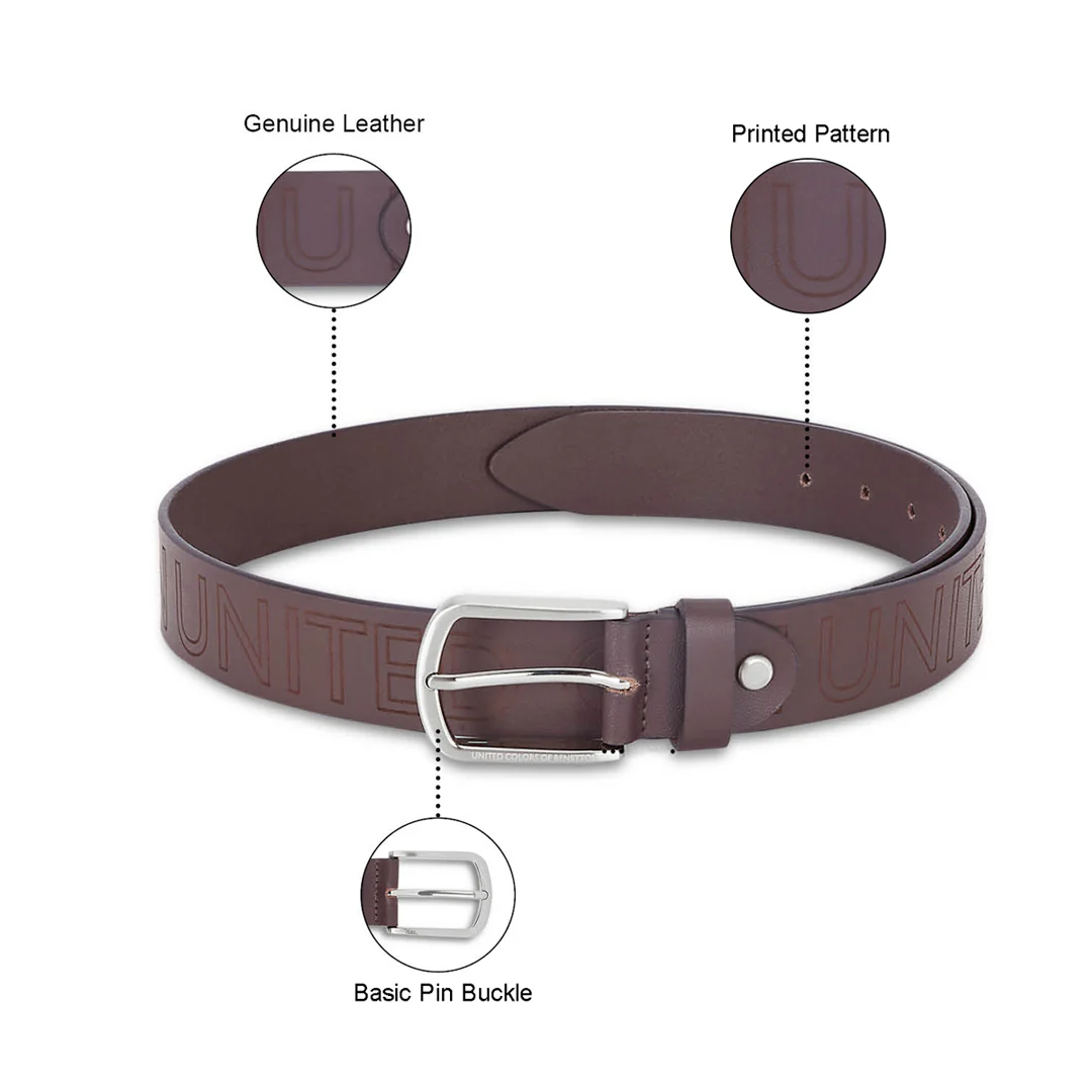 United Colors of Benetton Castor Men's Leather Reversible Belt - Image 4