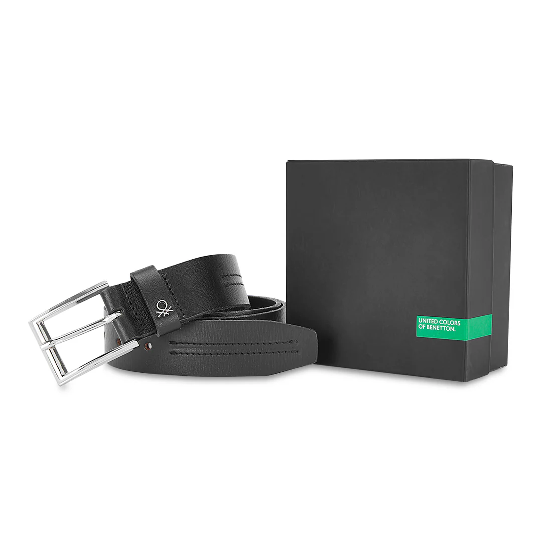 United Colors of Benetton Cavier Men's Leather Non Reversible Belt - Image 14