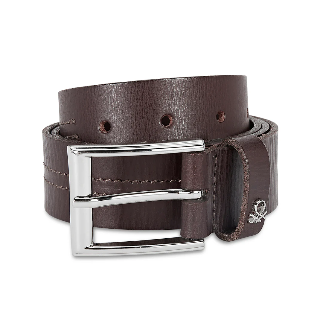 United Colors of Benetton Cavier Men's Leather Non Reversible Belt - Image 17