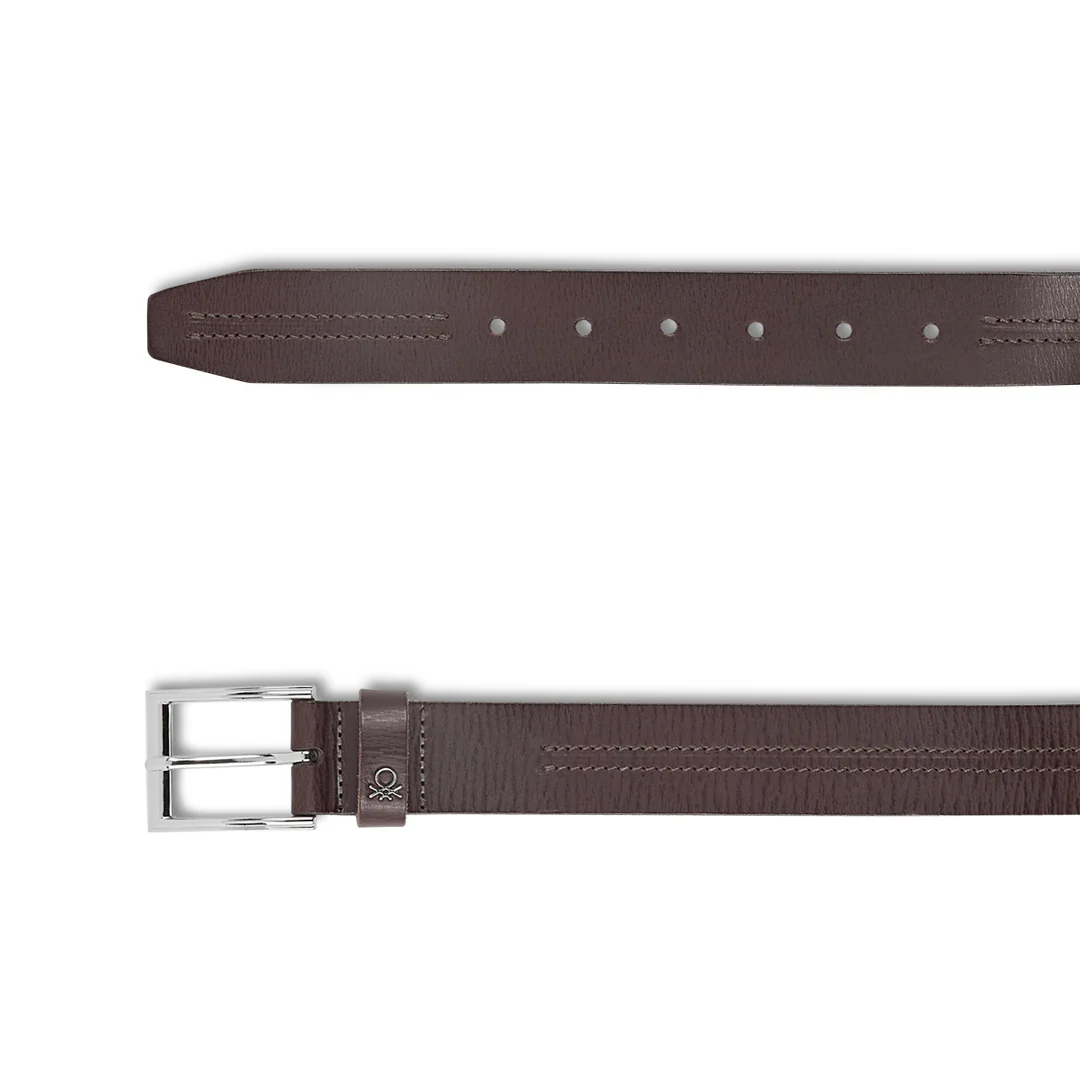 United Colors of Benetton Cavier Men's Leather Non Reversible Belt - Image 18