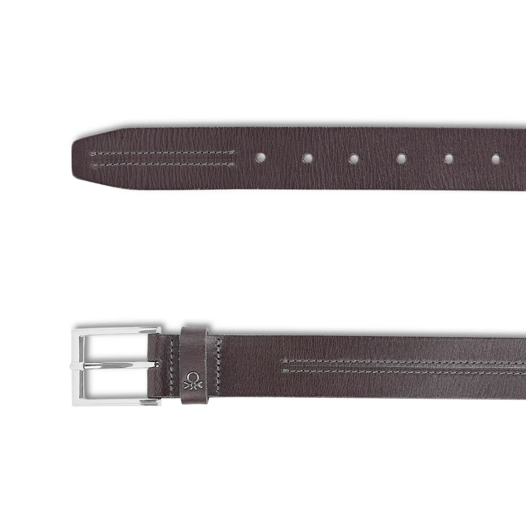 United Colors of Benetton Cavier Men's Leather Non Reversible Belt - Image 2