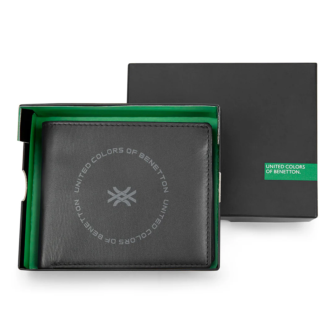 United Colors of Benetton Cormack Men's Leather Global Coin Wallet - Image 7