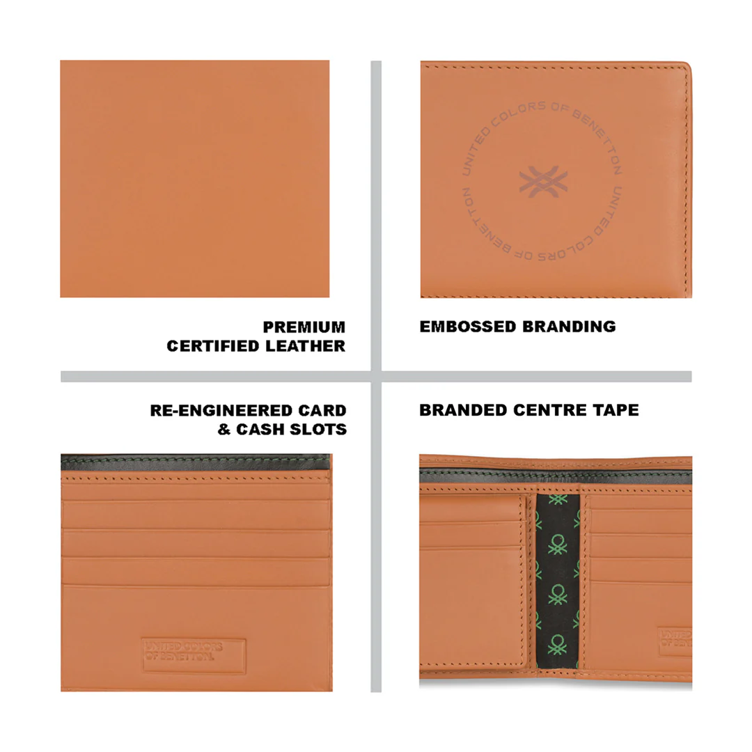 United Colors of Benetton Cormack Men's Leather Passcase Wallet - Image 4