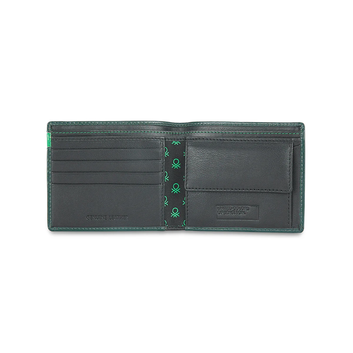 United Colors of Benetton Corvin Men's Leather Global Coin Wallet - Image 8