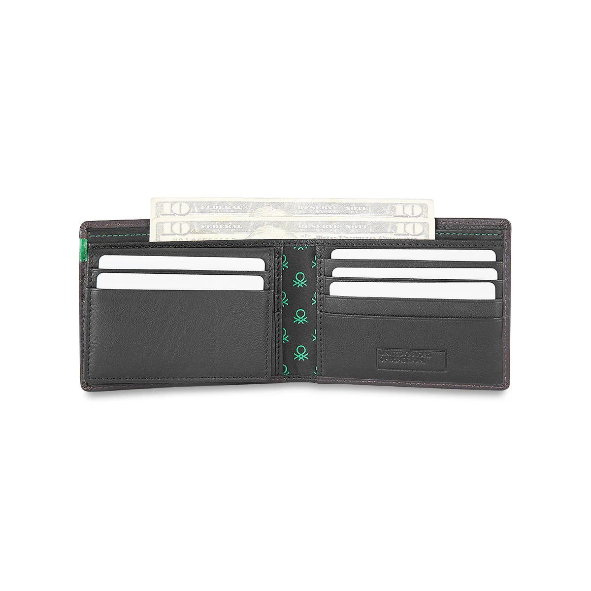United Colors of Benetton Corvin Men's Leather Passcase Wallet - Image 7
