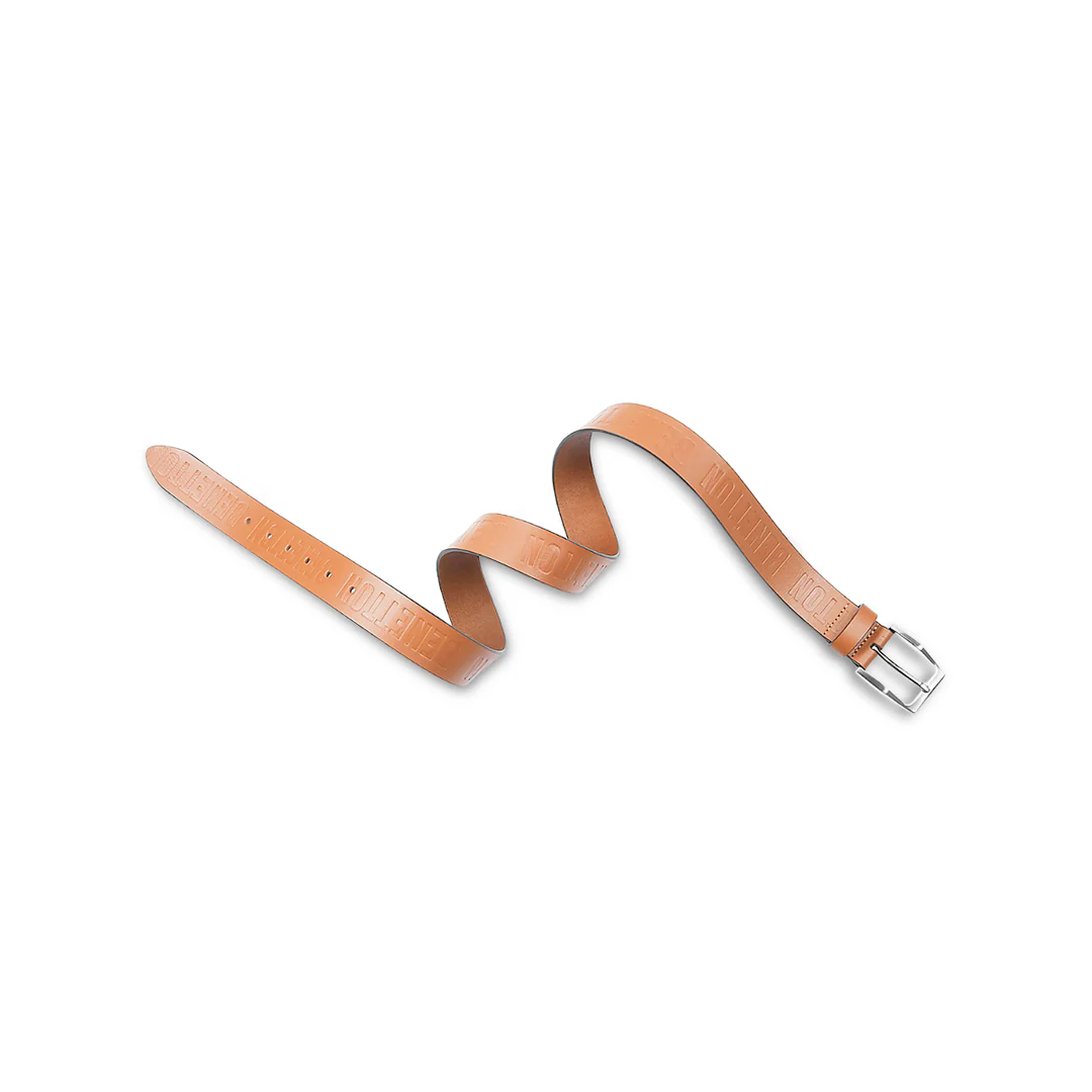 United Colors of Benetton Costa Men's Leather Non-Reversible Belt - Image 3