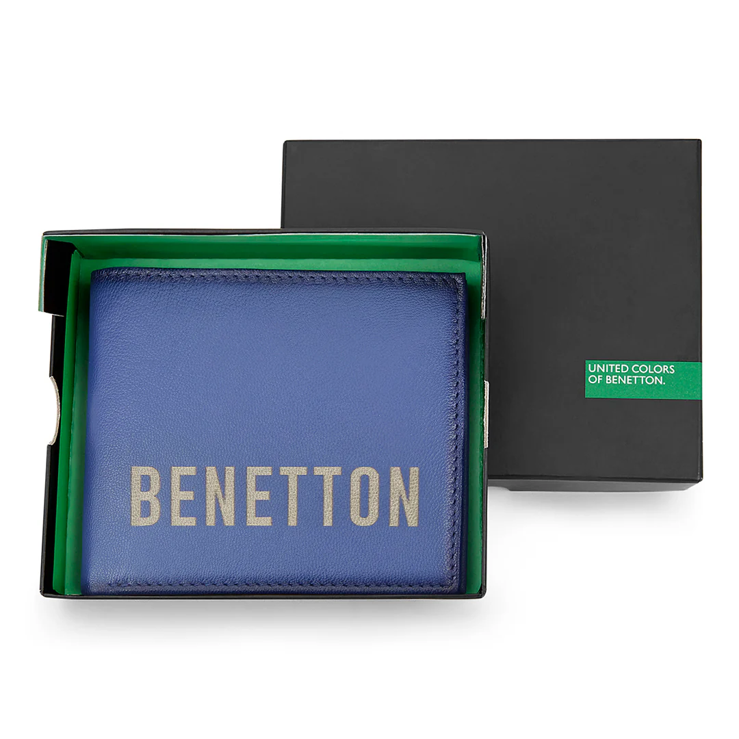 United Colors of Benetton Damek Men's Leather Global Coin Wallet - Image 7
