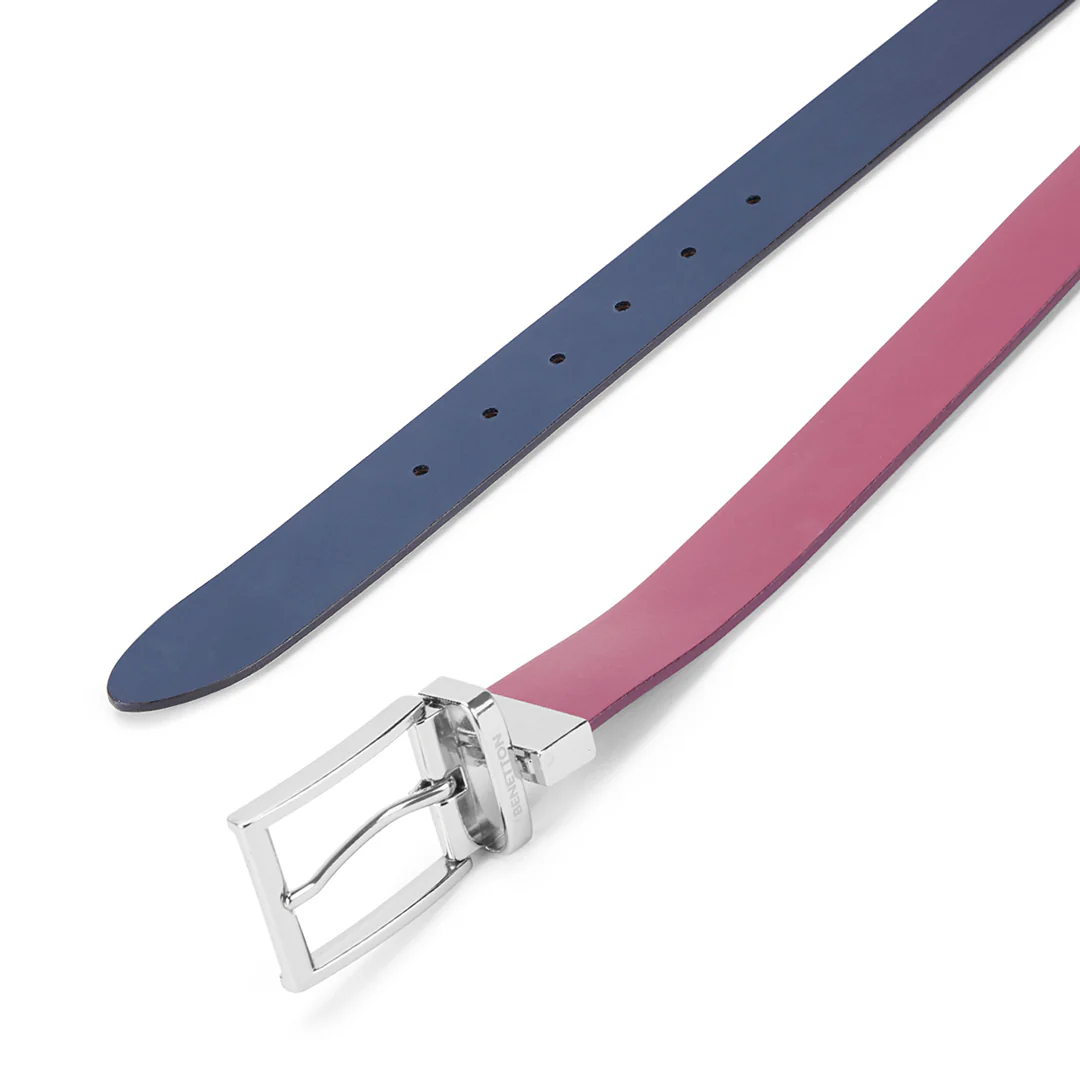 United Colors of Benetton Enzo Men's Leather Reversible Belt - Image 3