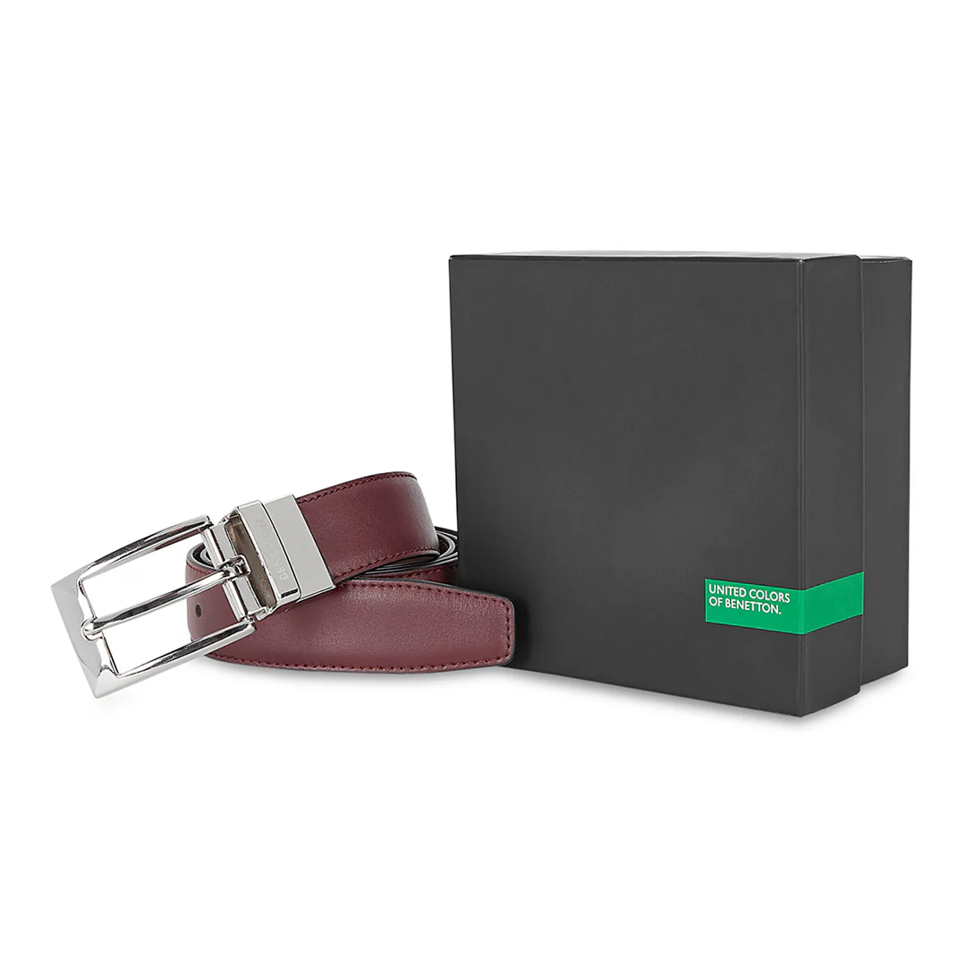 United Colors of Benetton Fredrico Men's Leather Reversible Belt - Image 15
