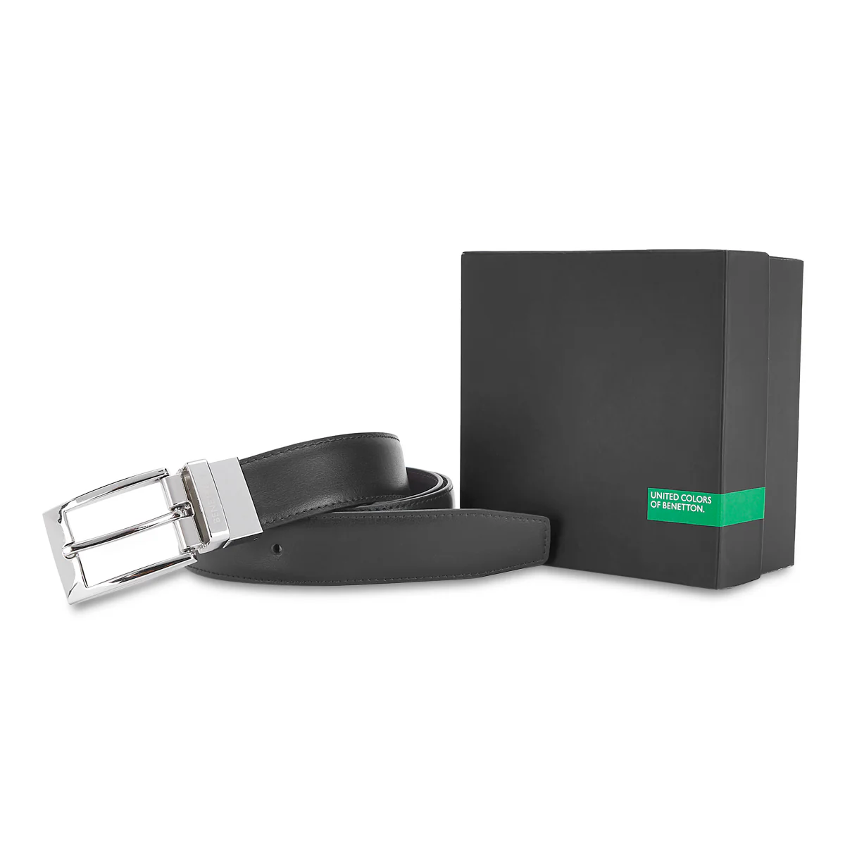 United Colors of Benetton Fredrico Men's Leather Reversible Belt - Image 6
