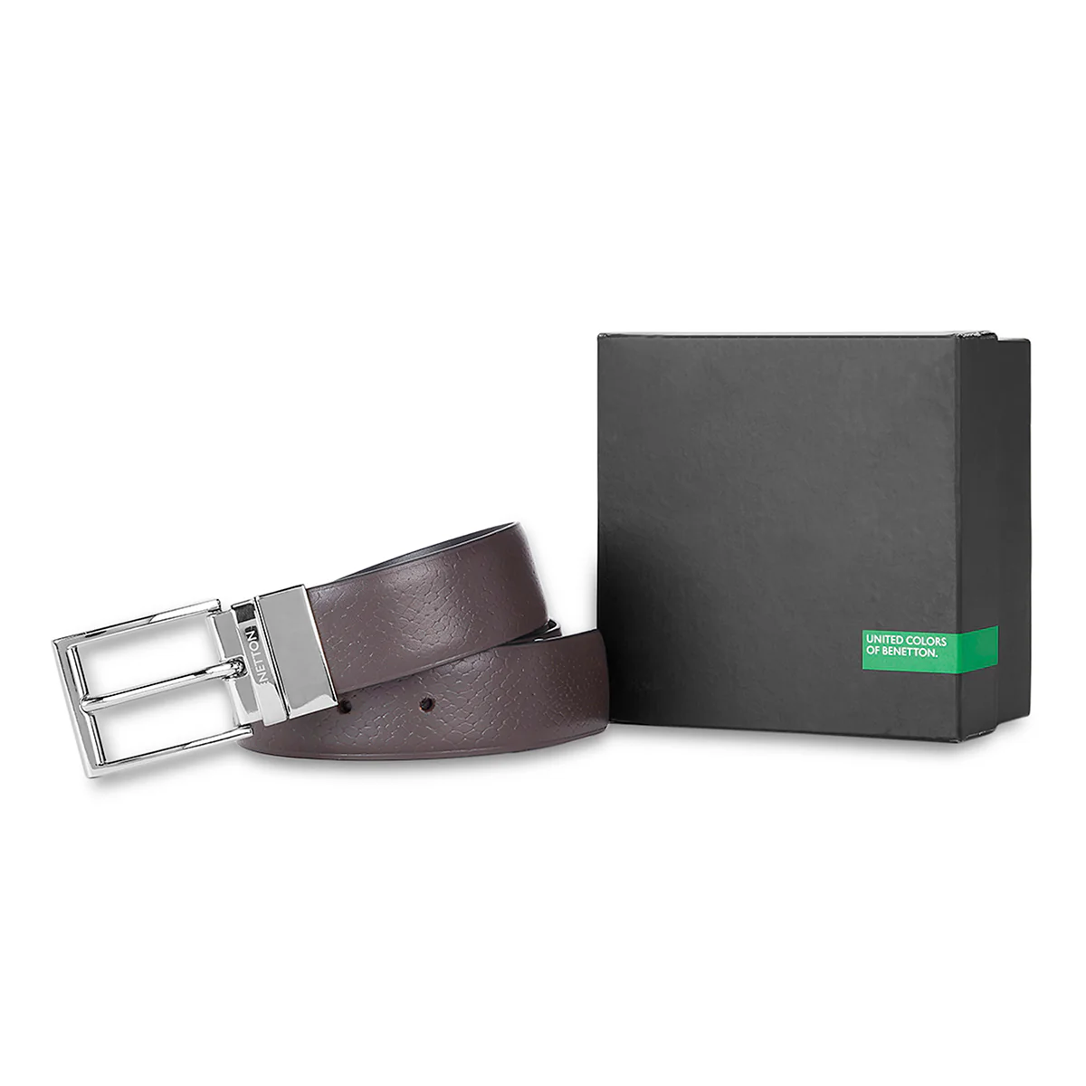 United Colors of Benetton Furbo Men's Leather Reversible Belt - Image 18