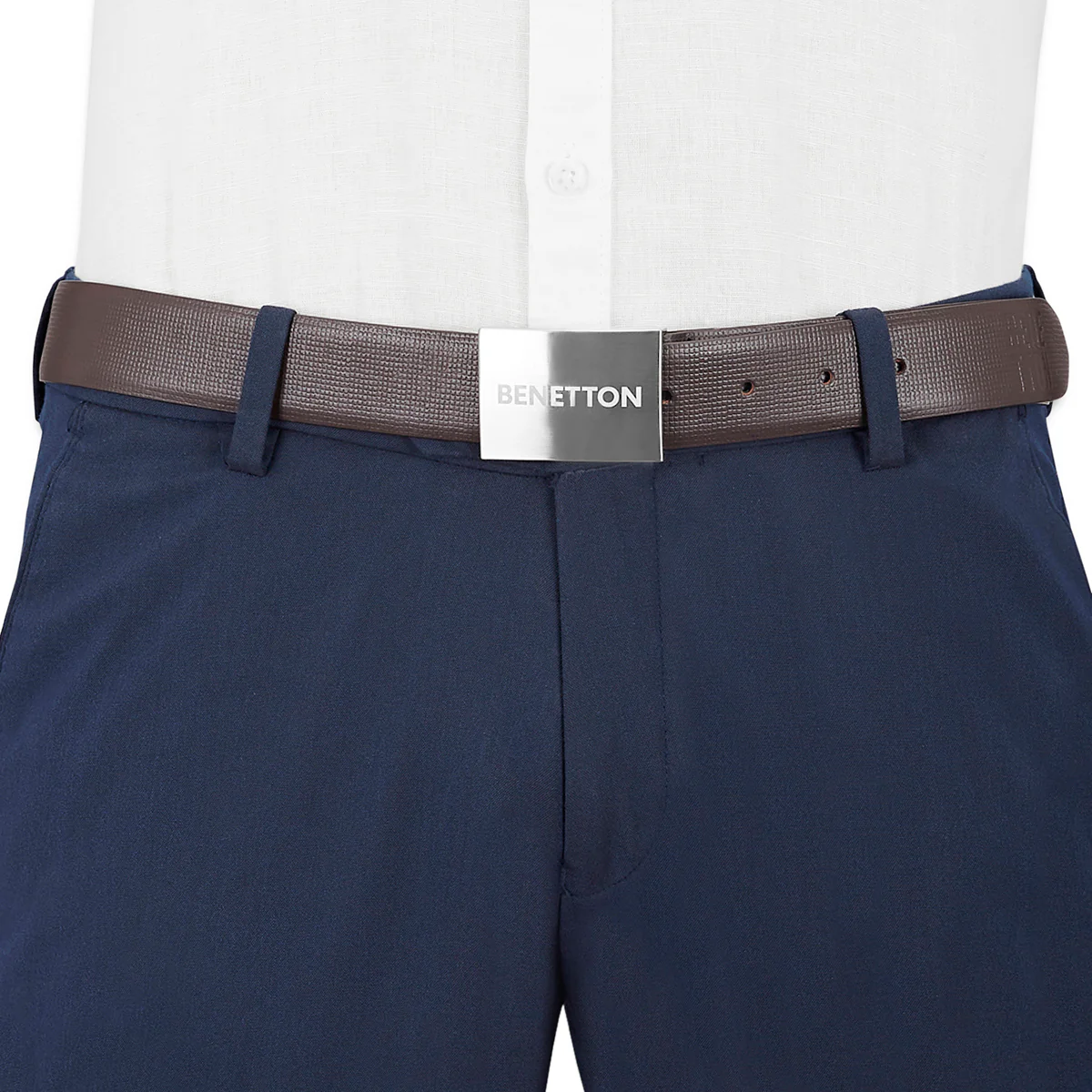 United Colors of Benetton Gatto Men's Leather Reversible Belt - Image 5