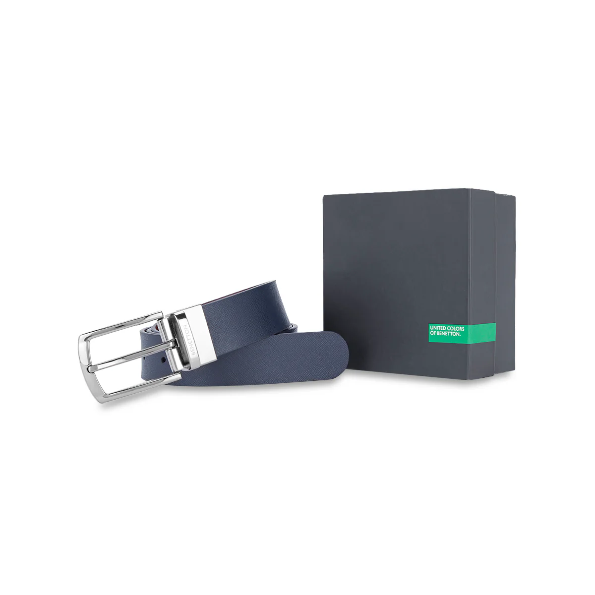 United Colors of Benetton Jenner Men's Leather Reversible Belt - Image 17