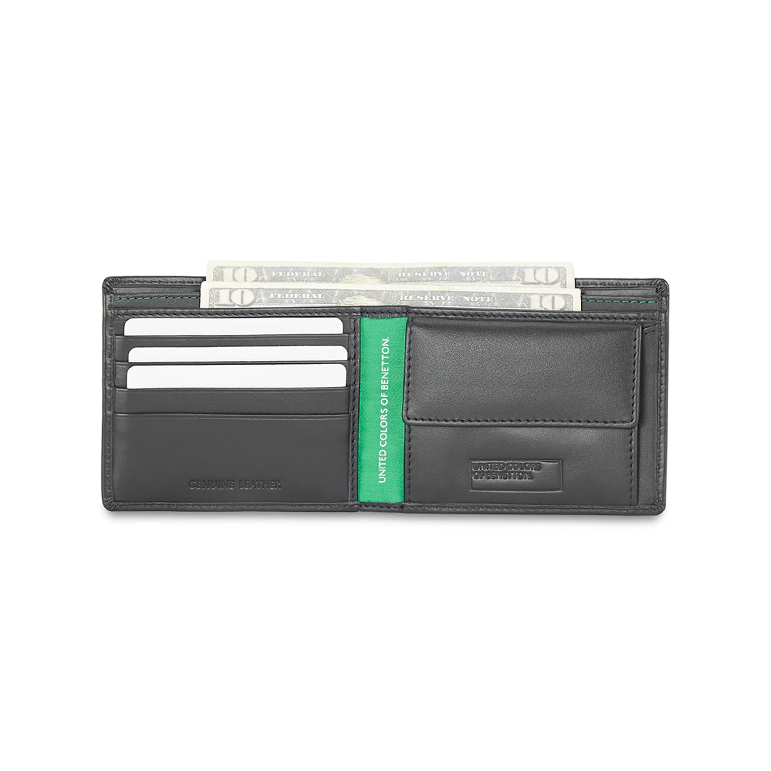 United Colors of Benetton Justino Men's Leather Global Coin Wallet - Image 13