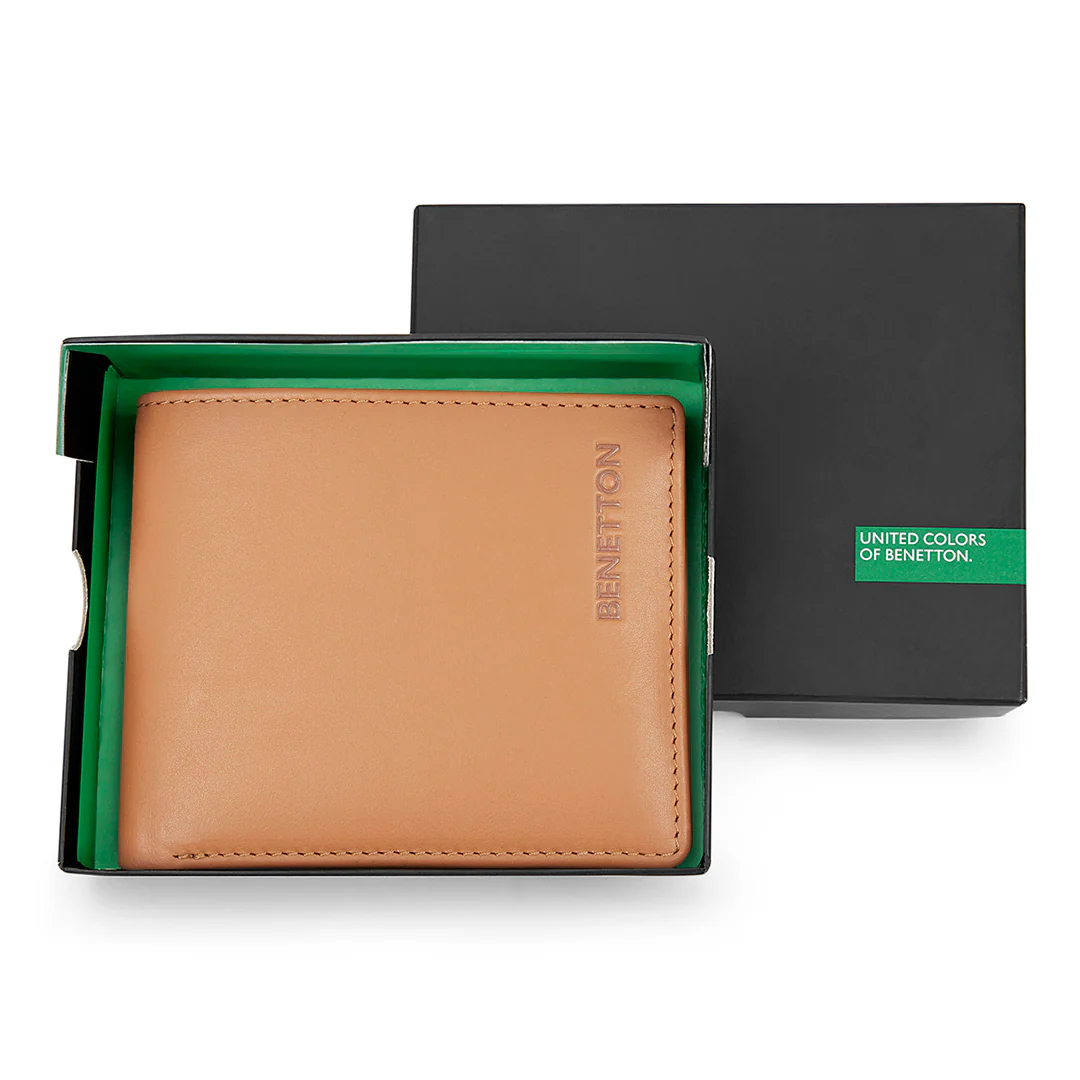 United Colors of Benetton Justino Men's Leather Global Coin Wallet - Image 7