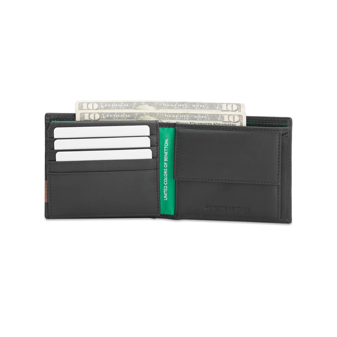 United Colors of Benetton Kade Men's Leather Multi Card Coin Wallet - Image 5
