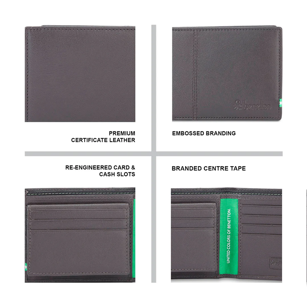 United Colors of Benetton Mace Men's Leather Passcase Wallet - Image 4