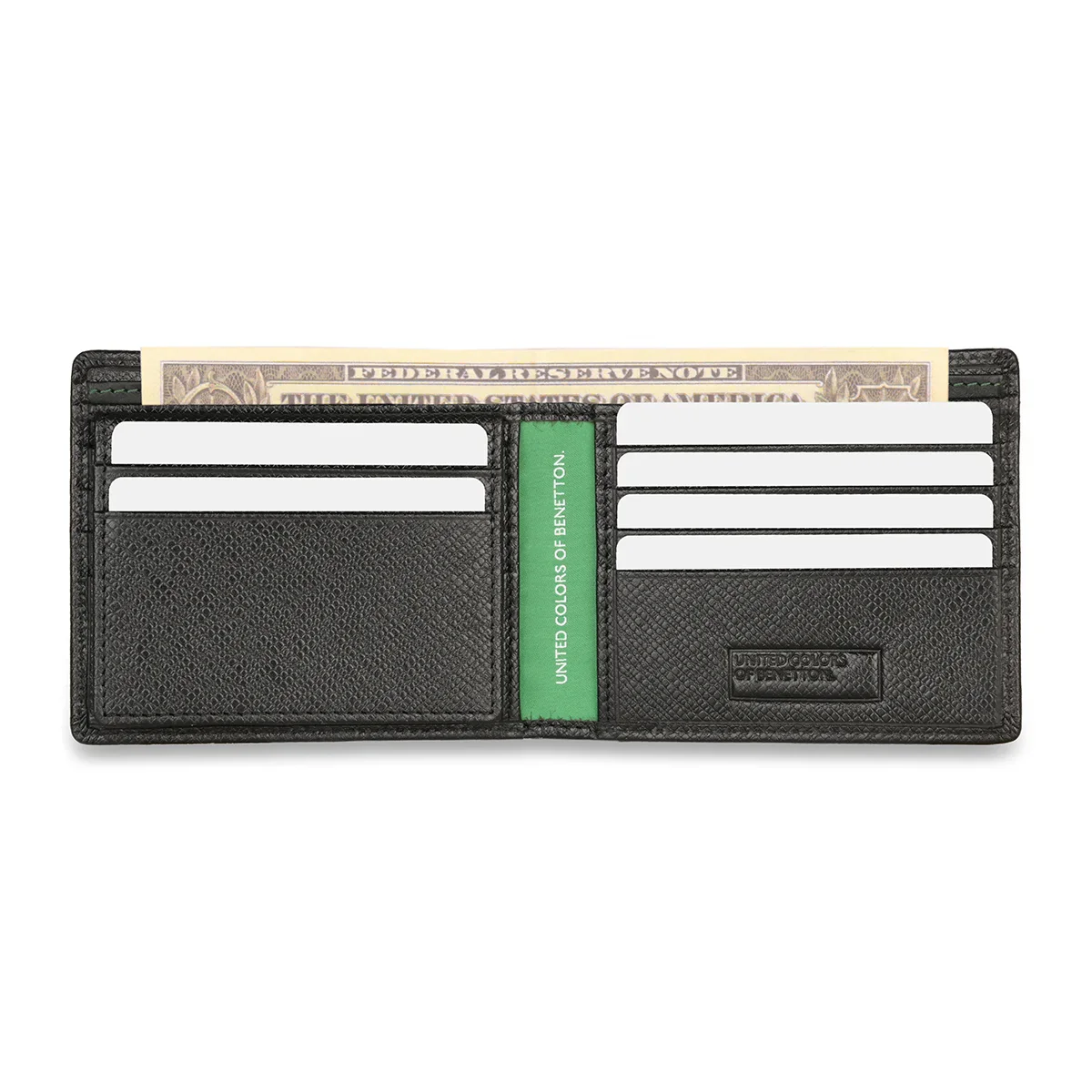 United Colors of Benetton Novara Men's Leather Passcase Wallet - Image 8