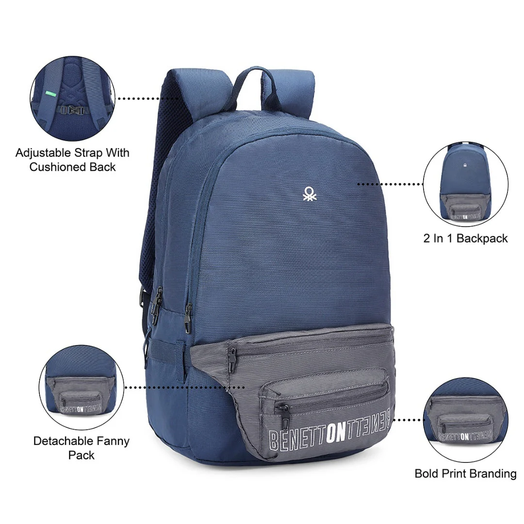 United Colors of Benetton Olivine Laptop Backpack - Image 4
