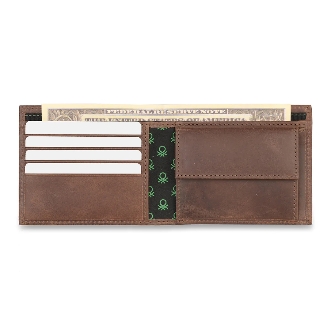 United Colors of Benetton Osmond Men's Leather Global Coin Wallet - Image 5