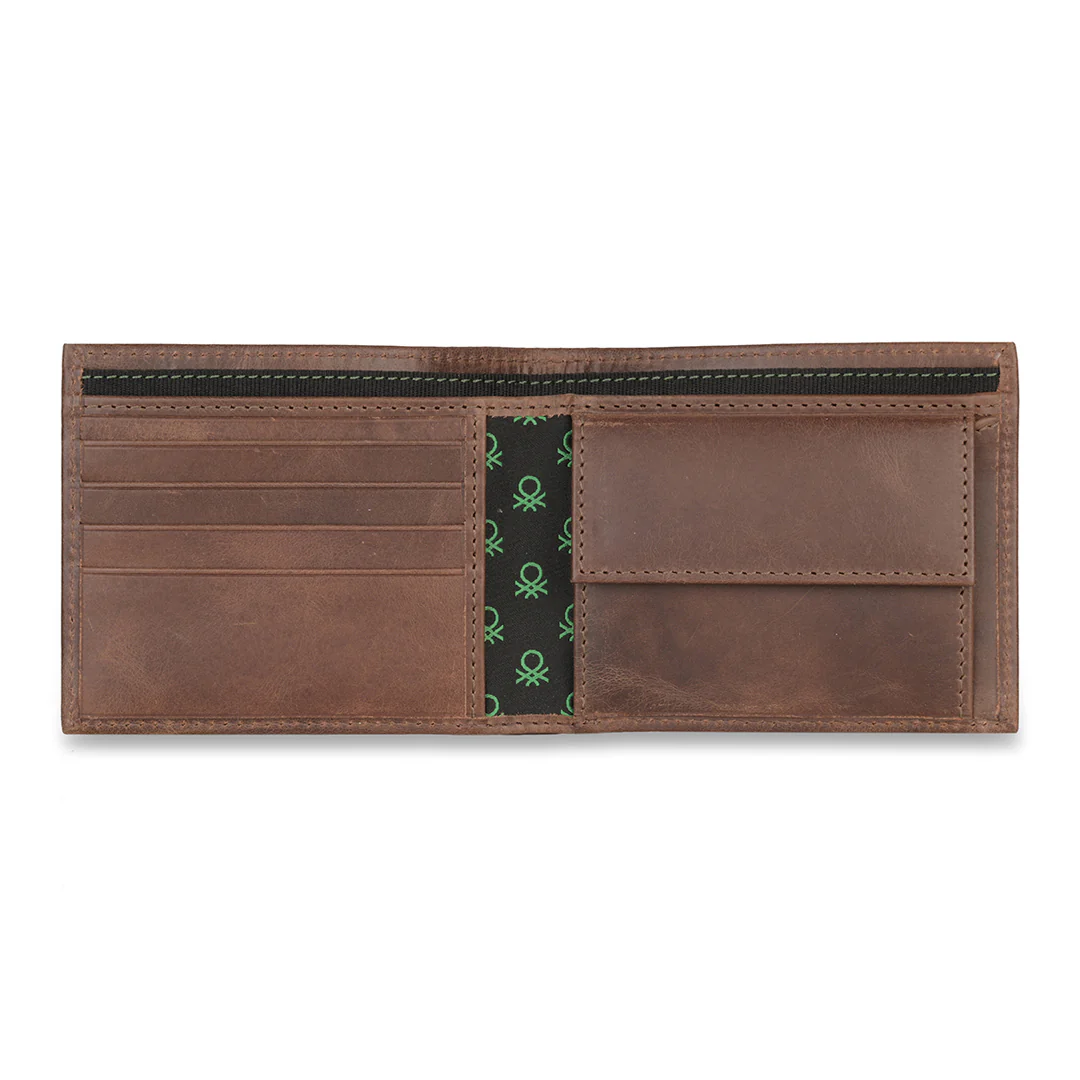 United Colors of Benetton Osmond Men's Leather Global Coin Wallet - Image 8