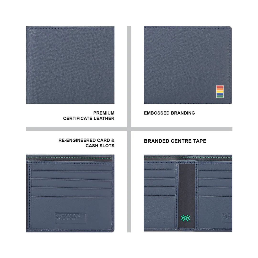 United Colors of Benetton Roan Men's Slimfold Wallet - Image 4